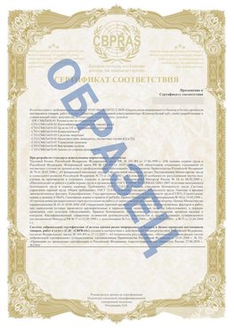Образец Приложение к СТО 01.064.00220722.2-2020 Урень Сертификат СТО 01.064.00220722.2-2020 